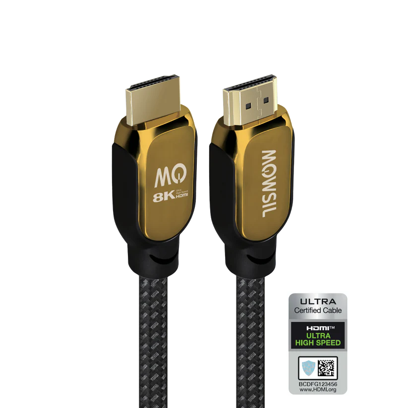 MOWSIL 8K Certified Ultra HDMI Cable 2.1 2Meter, 8K@60Hz HDMI 2.1 48Gbps High-Speed HDMI to HDMI Video Ultra HD 3D 8K HDMI Braided Compatible with MacBook Pro TV Switch Xbox PS5 | MOHD212