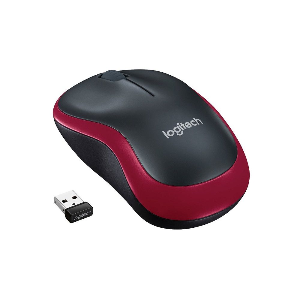 Logitech Wireless Mouse M185 - Red - Image 2