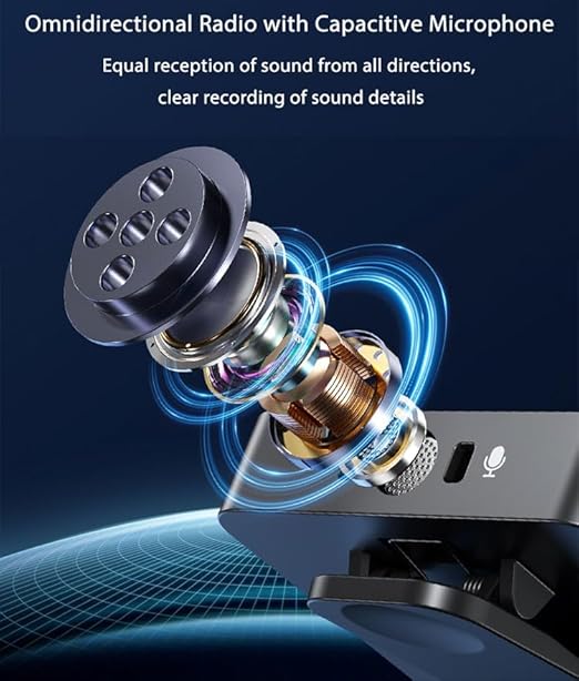 F11-2 Wireless Tie Mic with Two Microphones Compatible Android/iOS Plug-Play Mini Micro Wireless Noise ReductionF11-2 Wireless Tie Mic with Two Microphones Compatible Android/iOS Plug-Play Mini Micro Wireless Noise Reduction - Image 5