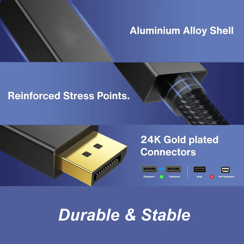 Mowsil USB-C to DisplayPort Cable - Image 2
