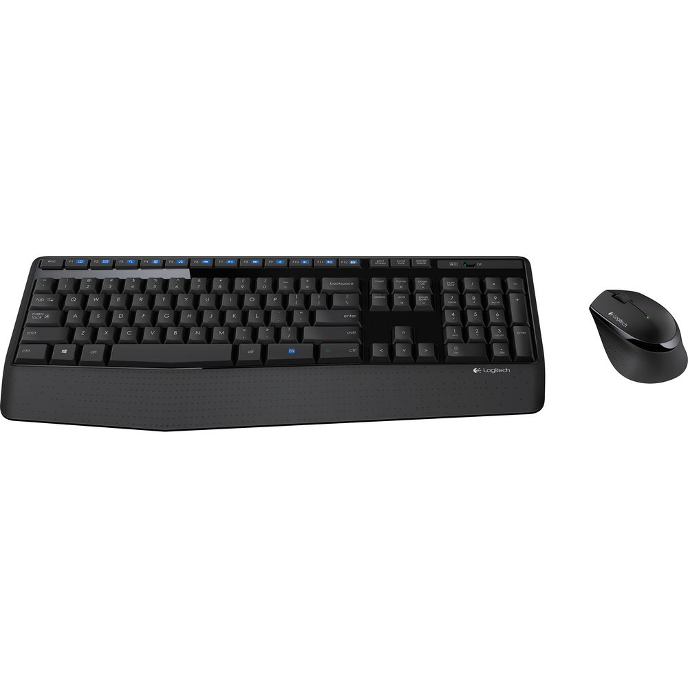 Keyboard and Mouse 2.4GHz Wireless Connection Logitech Nano-USB Receiver Plug-and-Play - Image 2
